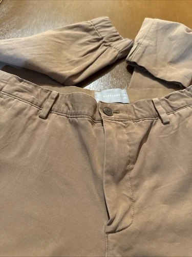 Everlane Pants Mens 32 Brown Chino Flat Front Zip Fly Joggers Co - photo 5