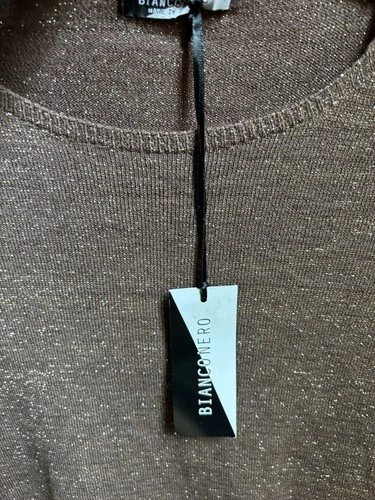 BIANCONERO Copper Sweater Made In Italy New With tags