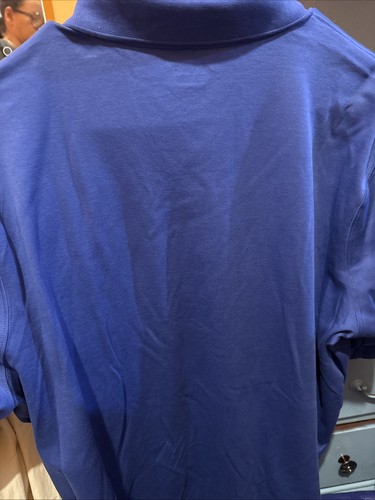 Lands End Polo Shirt Mens XL Blue Made in USA Cotton Classic Cas - photo 3