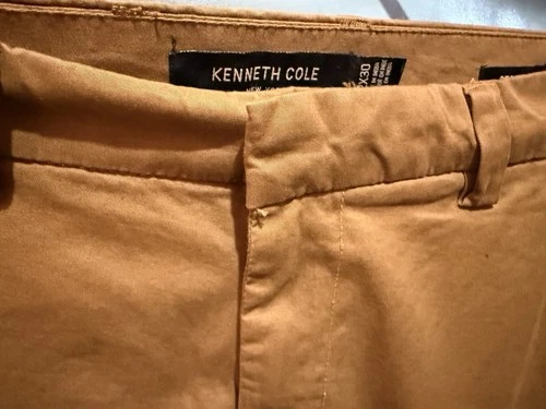 Kenneth Cole Men's COTTON STRETCH Tan Cargo Pants 32/30 - photo 3