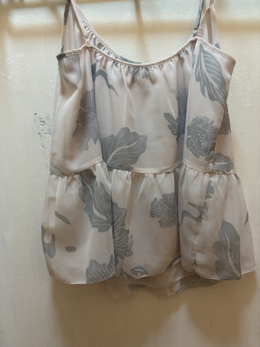 Wilfred Aritzia Poplin Blouse Size Small Floral Spaghetti Strap - photo 3