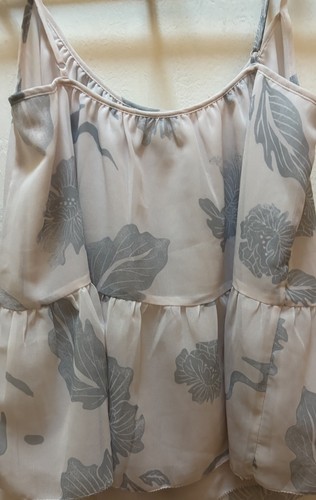 Wilfred Aritzia Poplin Blouse Size Small Floral Spaghetti Strap - photo 4