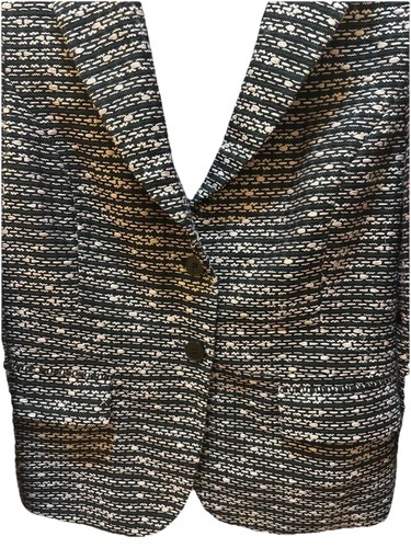 New York & Co Black Pink Tweed Blazer Jacket Womens - photo 4