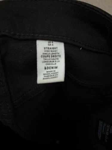 Women's Black Size 6 Straight High Rise & Denim Jeans - photo 5