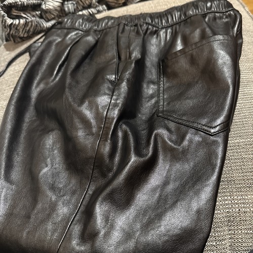 Zara XS Faux Leather Tie Waist Pants - photo 3