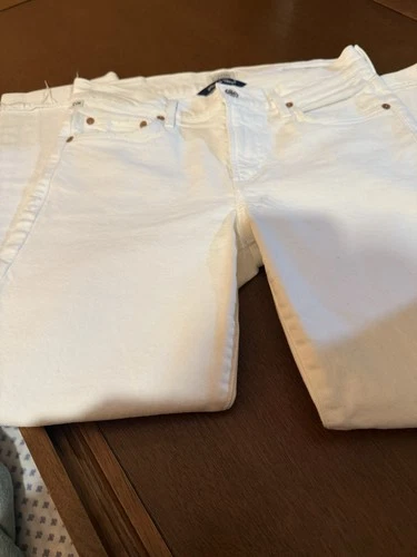 Citizens of Humanity Ella Mid-Rise White Denim Crop Pants Size 2 - photo 5
