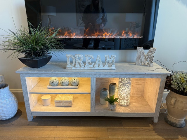 White Wash Entertainment Center - photo 3