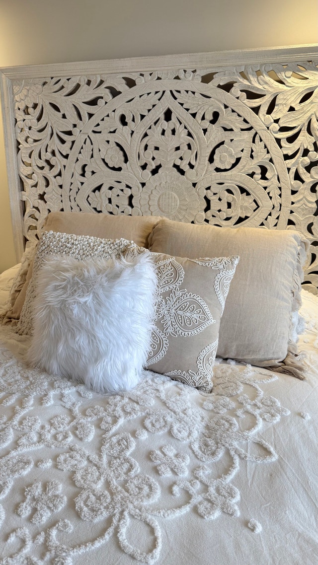 Two XL Taupe Linen Decorative Pillows