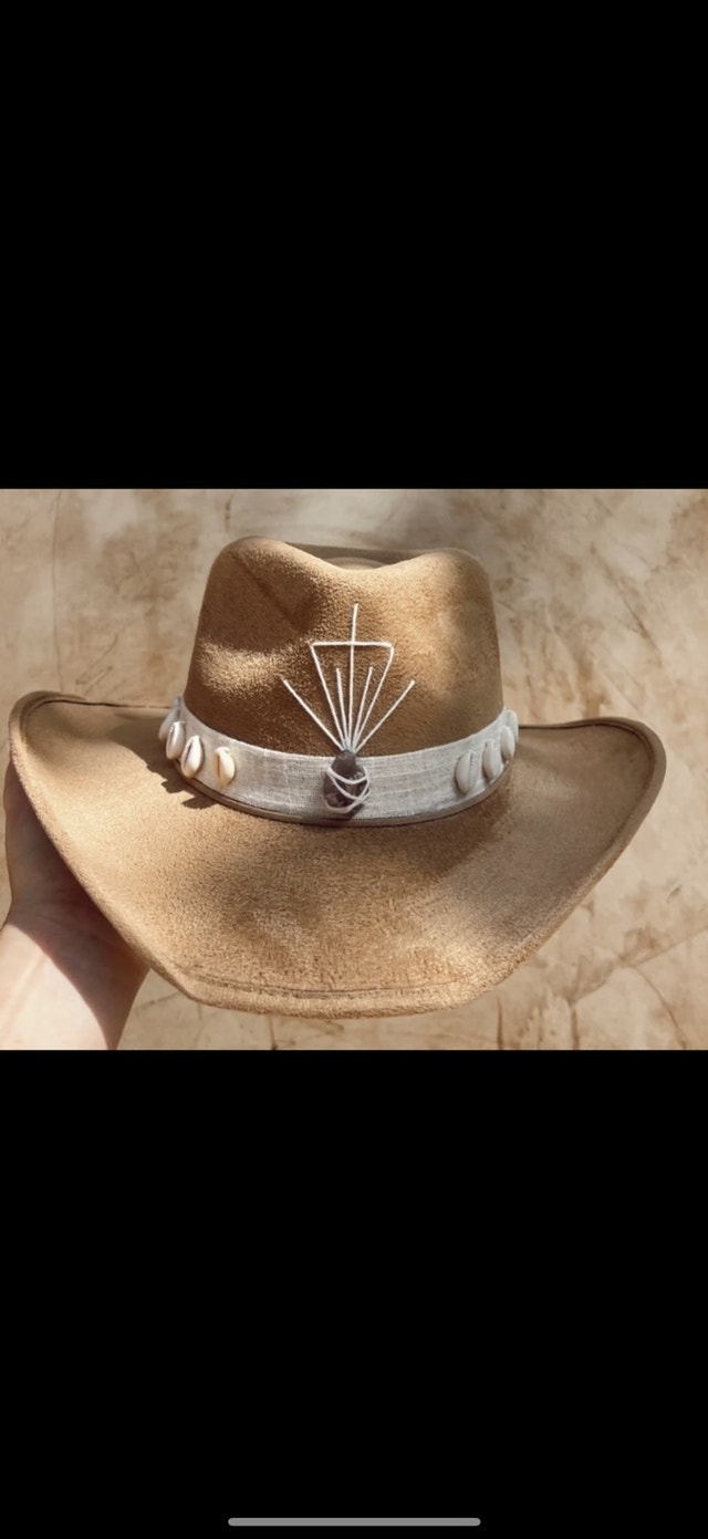 Fonetulum Handcrafted Amethyst Cowgirl Hat NEW! - photo 2