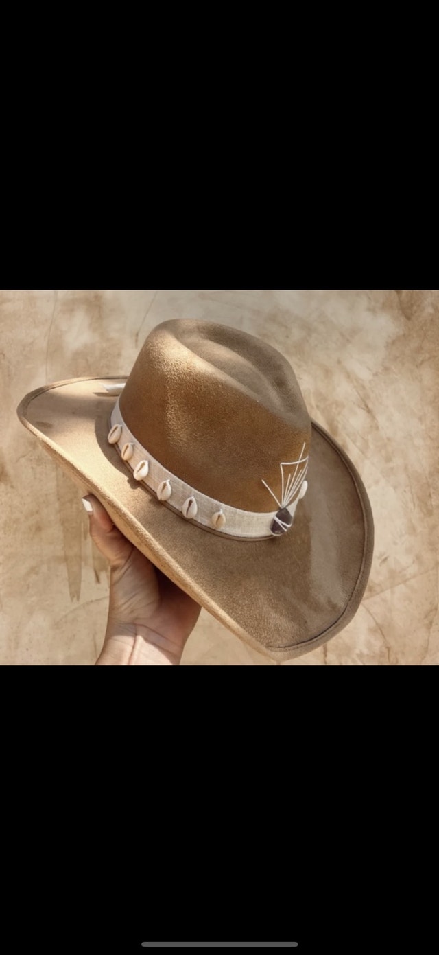 Fonetulum Handcrafted Amethyst Cowgirl Hat NEW! - photo 3