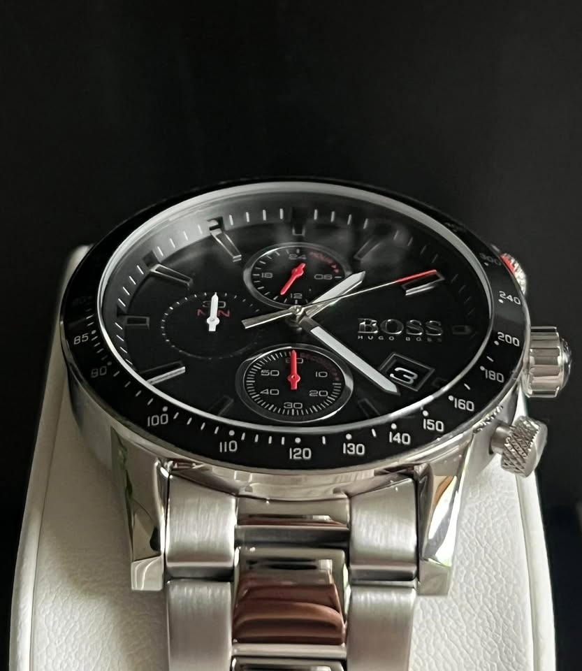 Hugo Boss Men’s Rafale Black Dial Chronograph Watch NEW - photo 4