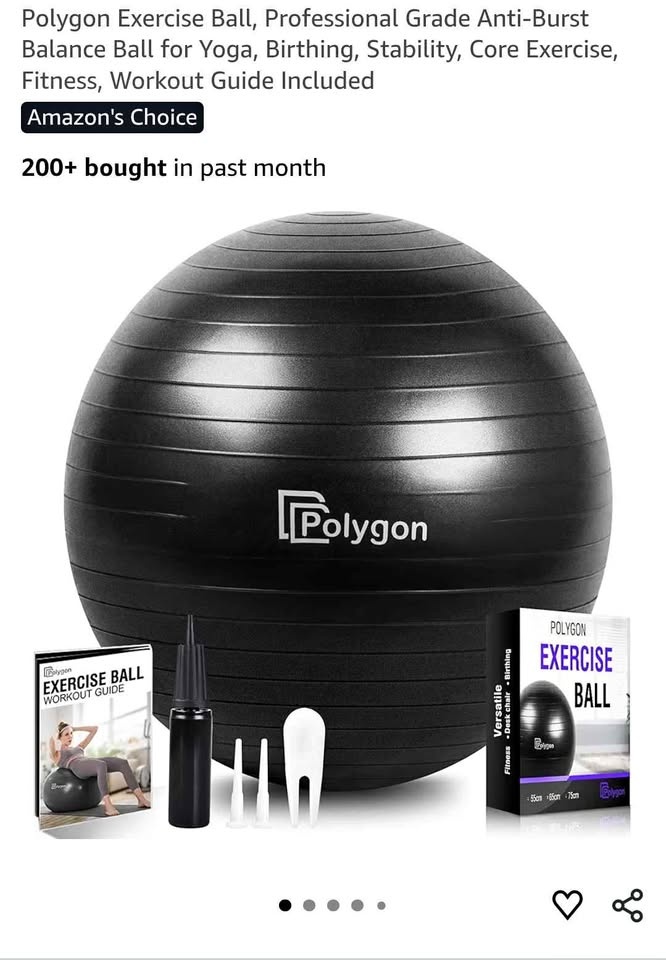 Polygon Exercise Ball 75CM with pump
