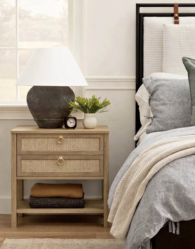 Wood Side Table Set (2) - Brand New