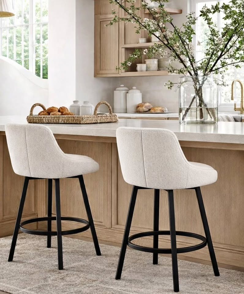 Set of 2 Swivel Counter Stools - Brand New in Box