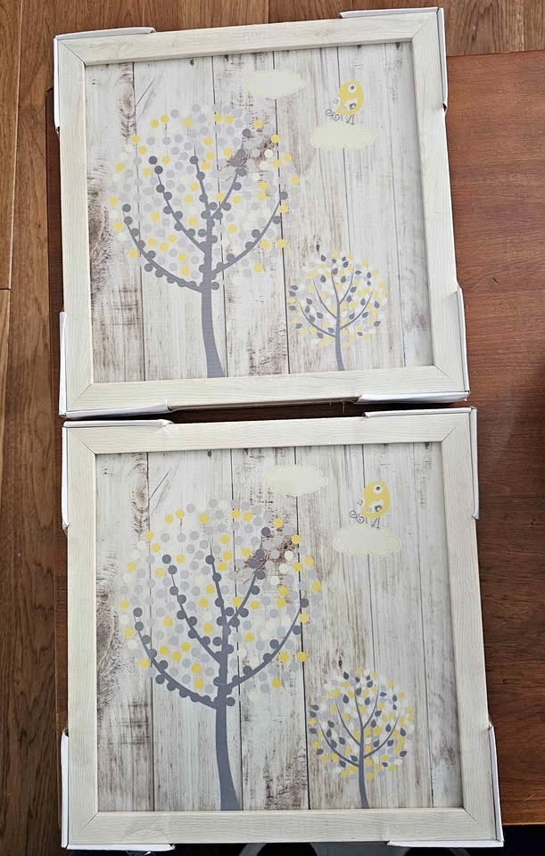 2 Sealed Framed Prints for Nursery/Child's Room