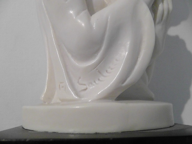 Amilcare Santini Mother and Child Marble Statue - photo 5