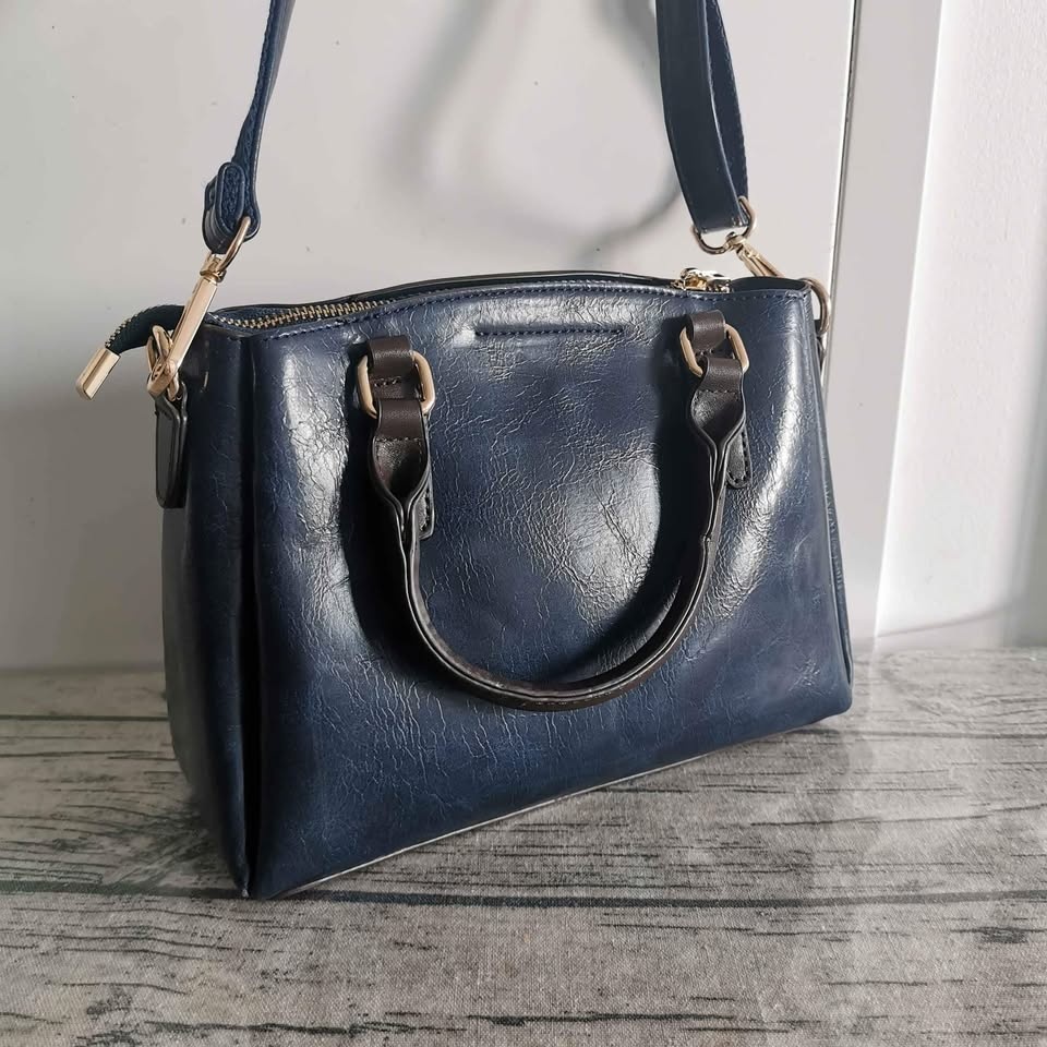 Brand New Leather Bag for Women - Navy Blue - photo 5