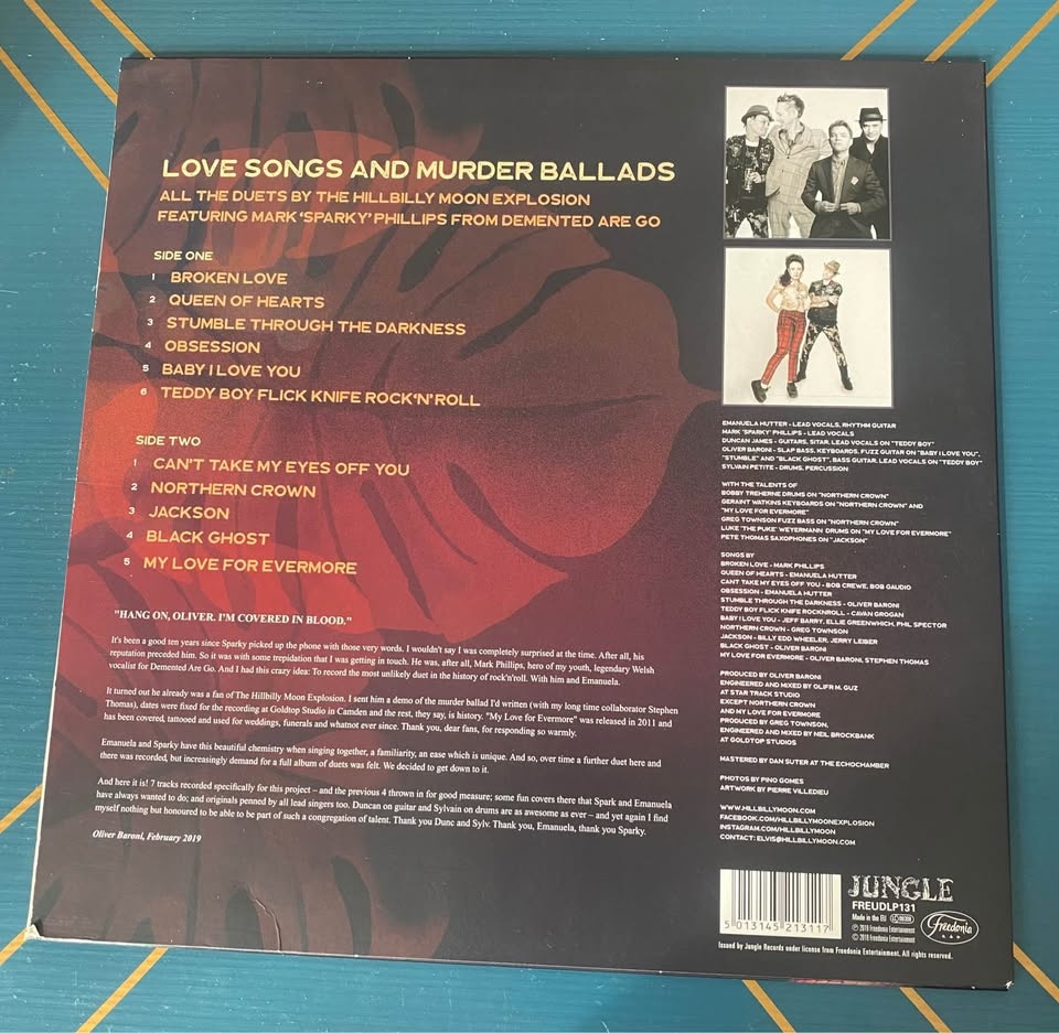 The Hillbilly Moon Explosion - The Sparky Sessions Vinyl LP 2019 - photo 2