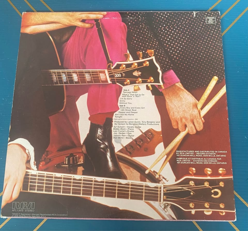 Sylvain Sylvain Solo Album Vinyl 1979 VG+ Rock/New Wave/Punk - photo 2