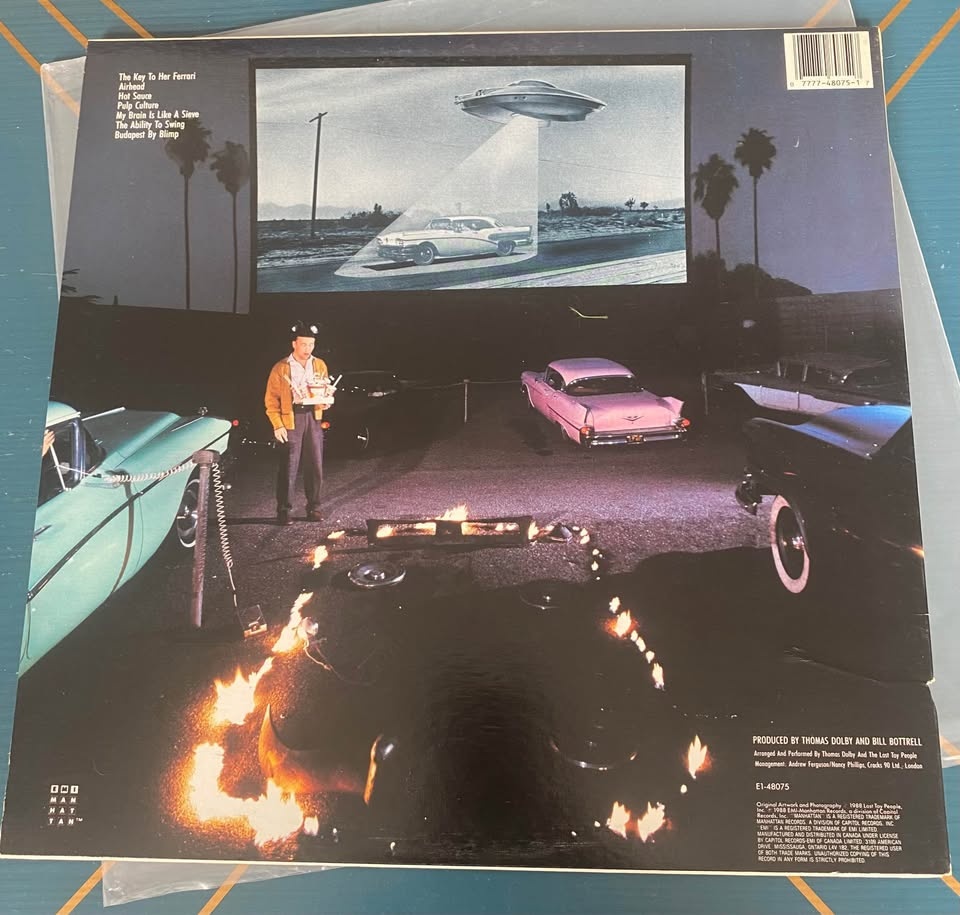 Thomas Dolby - Aliens ate my Buick vinyl 1988 VG+ Pop-Rock - photo 2