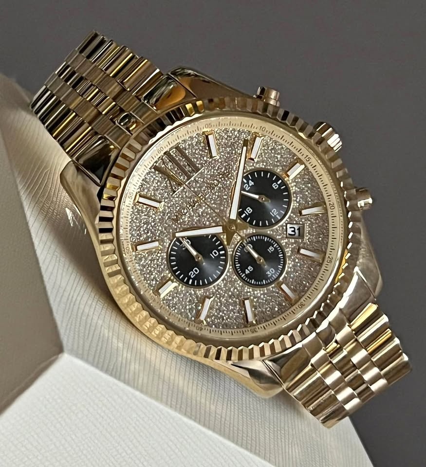 Michael Kors Oversized Lexington Gold Watch (MK8494) - Brand New