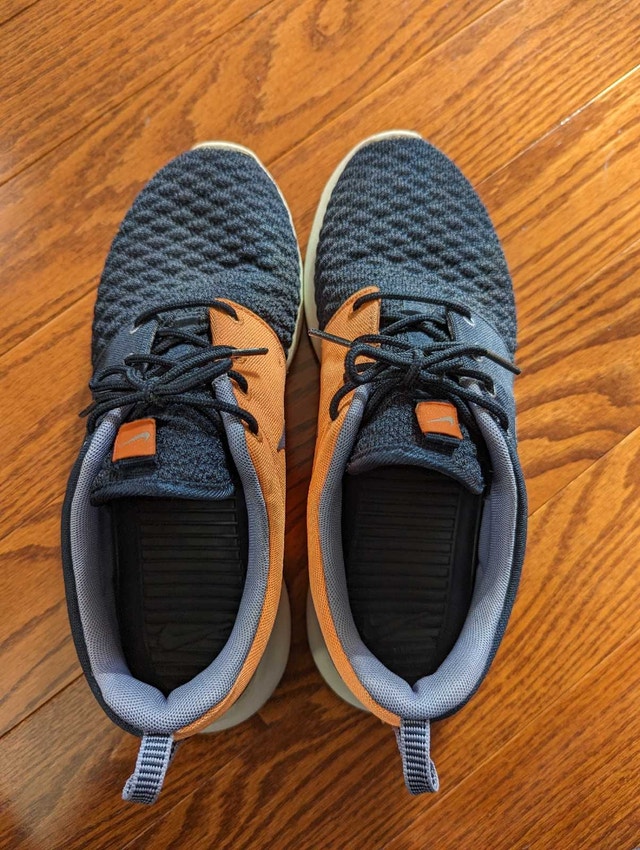 Nike Roshe Run Premium - Dark Obsidian - Atomic Orange - photo 3