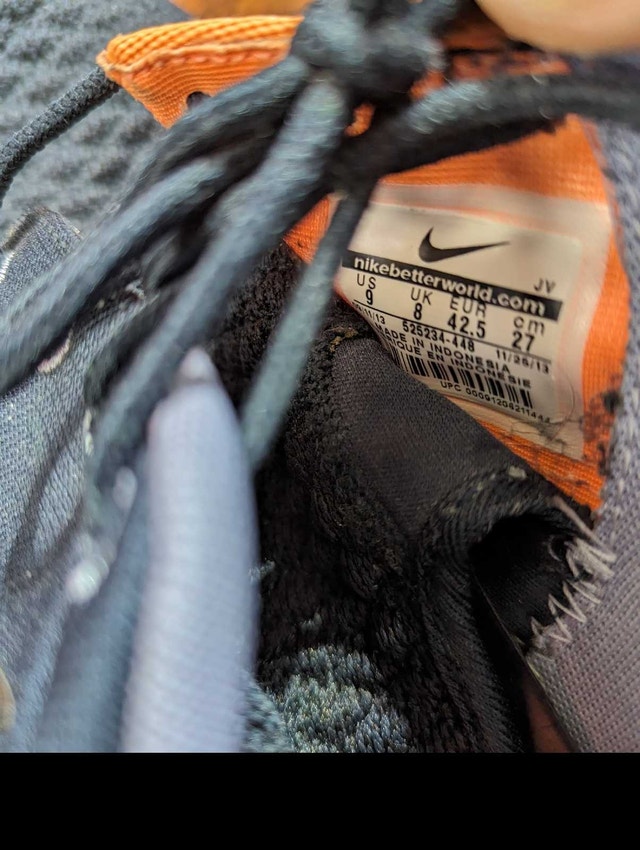 Nike Roshe Run Premium - Dark Obsidian - Atomic Orange - photo 4