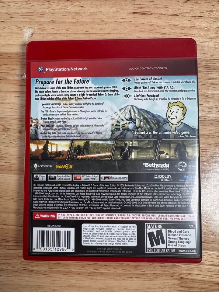 [CIB] Fallout 3 (GOTY Greatest Hits) - PS3 - photo 2