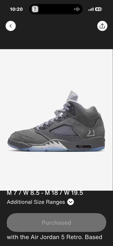 Jordan 5 Light Graphite Size 11.5 Men NEW – Pickup Only - photo 2