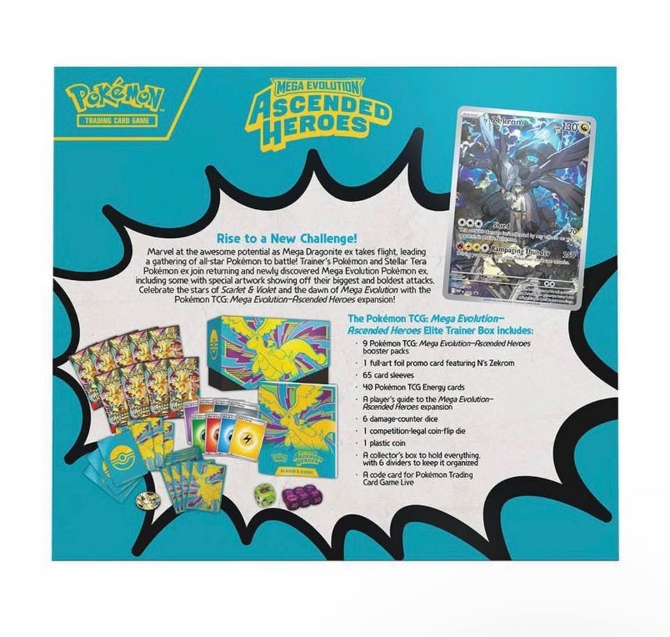 Pokémon TCG: Mega Evolution Ascended Heroes Elite Trainer Box - photo 3