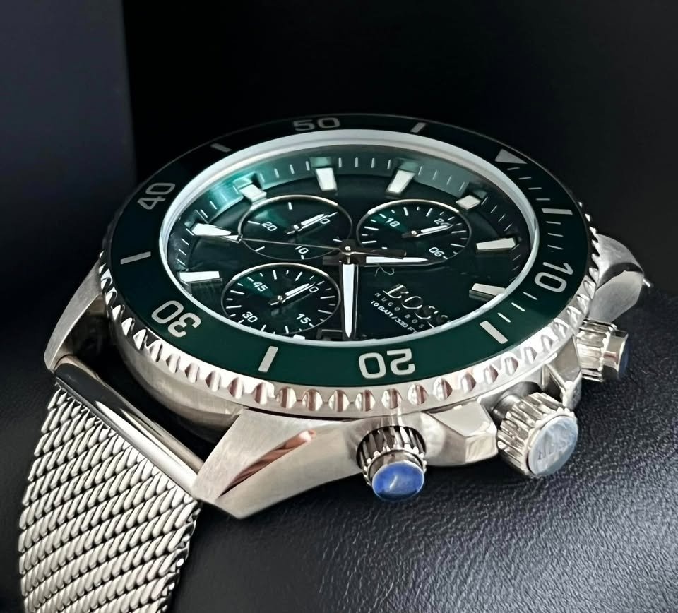 Hugo Boss Men’s Admiral Green Face Watch NEW - photo 2