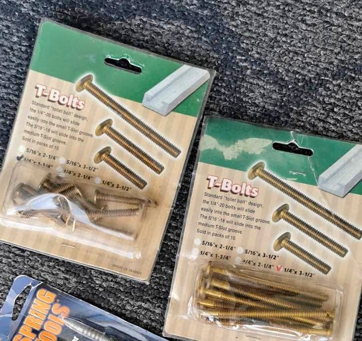 New T-Bolts 1/4" x 1-3/4" and 3-1/2"