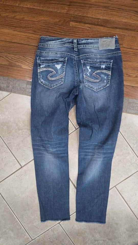 Silver Jeans Ripped Distressed Raw Hem W39/L25 - photo 2