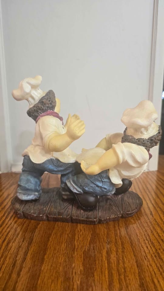 Two Happy Chef Figurine - photo 4
