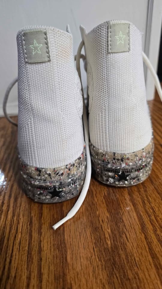 Converse Chuck Taylor White High-Top Sneakers Speckled Sole - photo 2