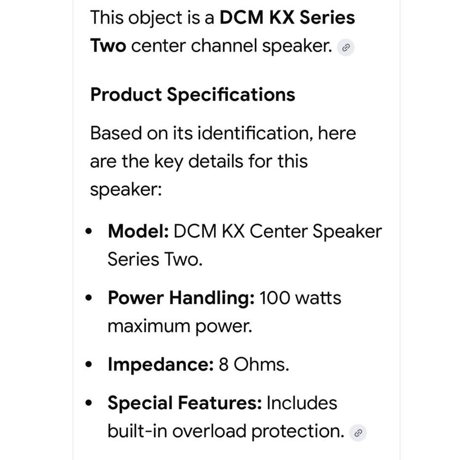 DCM K X-Center Speaker - photo 4