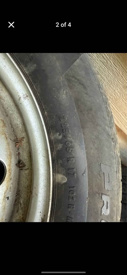 Set of 4 Continental 225/65R17 Tires w/ Rims - photo 3