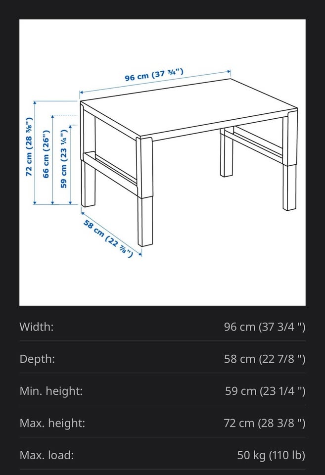 White Work Desk with Adjustable Height & Cable Holders - photo 4