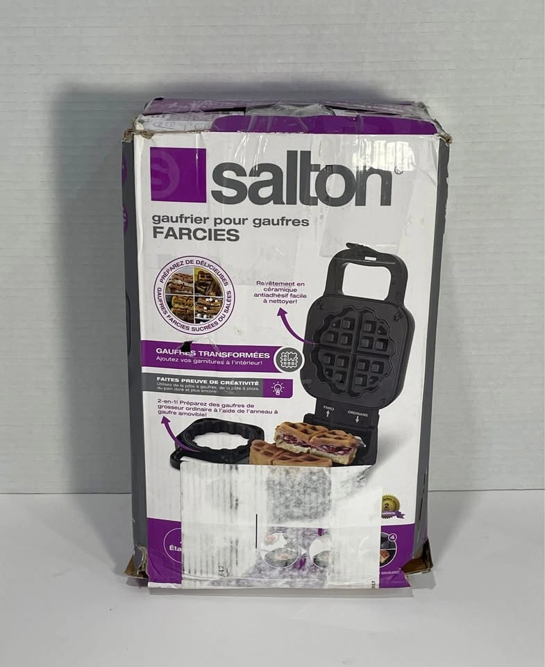 Salton STUFFED Waffle Maker - New - 2-inch Waffles - photo 4