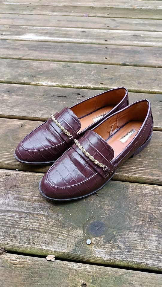 Brown Women's Leather Loafers