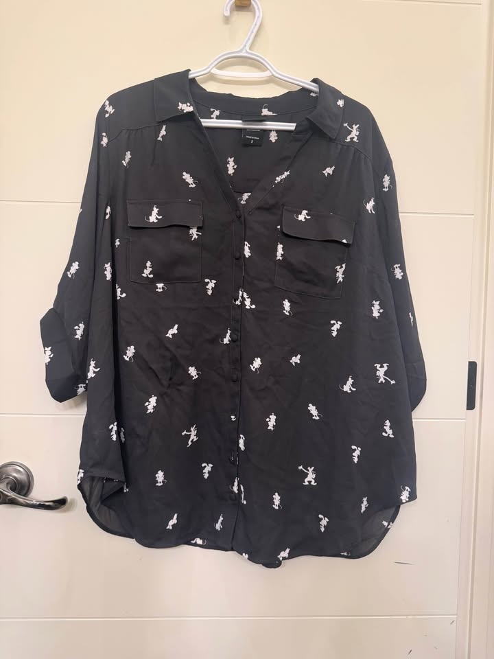 Torrid Disney Mickey Mouse & Friends Blouse Size 2 (18-20) - photo 2
