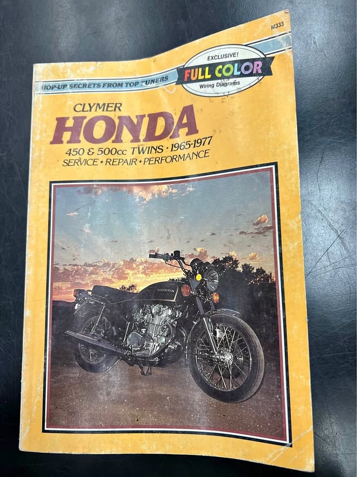 Clymer Honda 450 + 500cc Twins Motorcycle Repair Manual