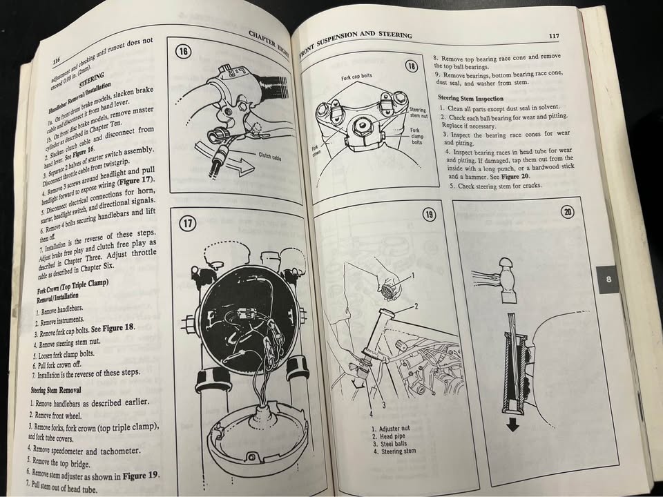 Clymer Honda 450 + 500cc Twins Motorcycle Repair Manual - photo 3