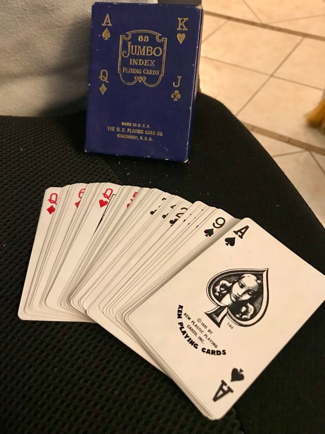 Vintage Kem Plastic Playing Cards - Jumbo Index