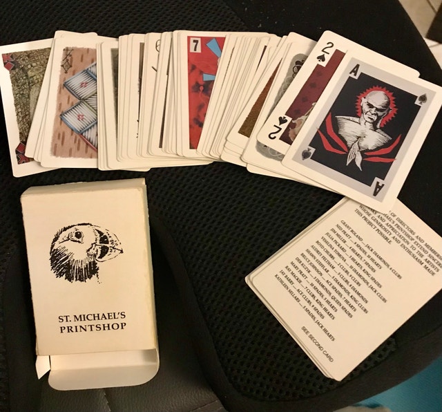 Vintage Deck of Playing Cards - St. Michael's Printshop