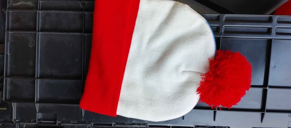 🧡New LED Ski Beanie Hat Red White Blue Pom-Pom - photo 2