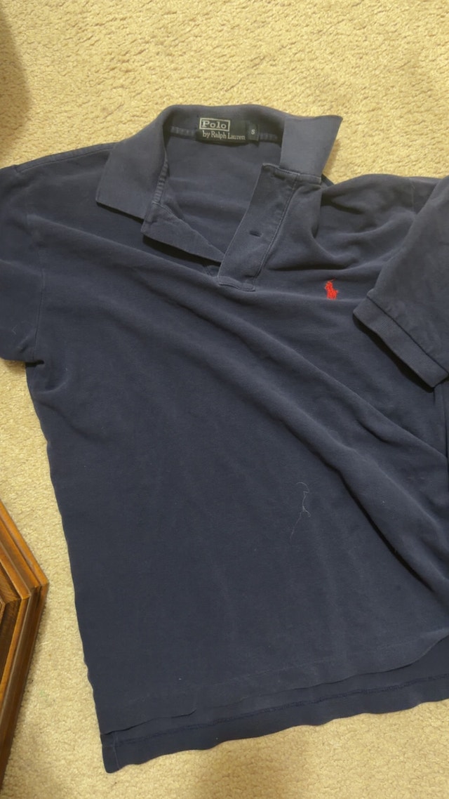 Blue polo T-shirt size s