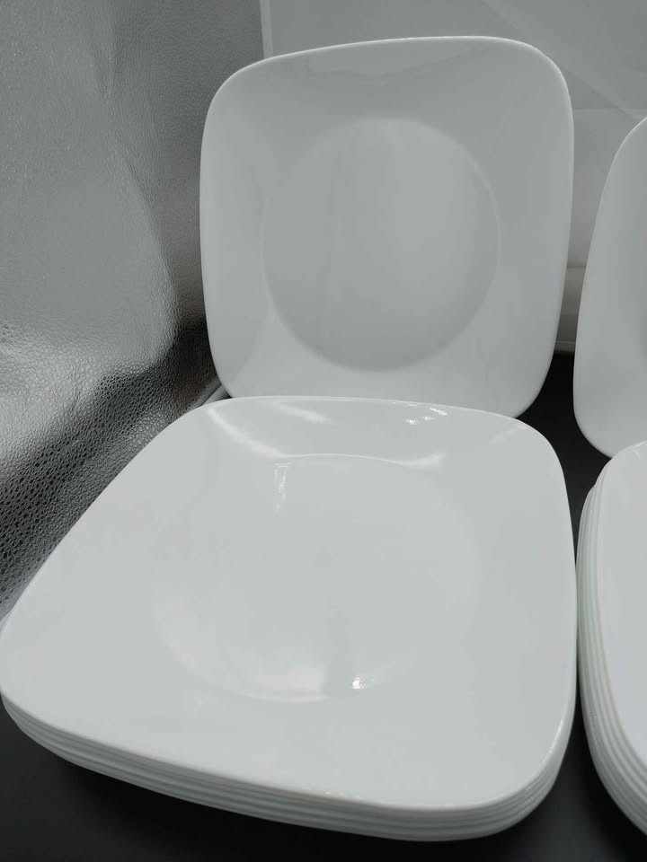 Corelle Square White Dinnerware Set - 37 Pieces - photo 2