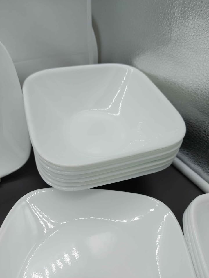Corelle Square White Dinnerware Set - 37 Pieces - photo 5