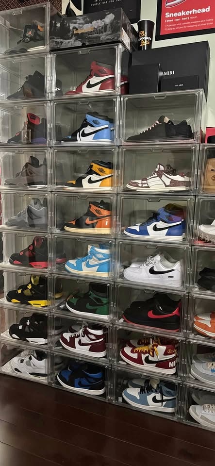 Sneaker boxes and hand bag storage boxes
